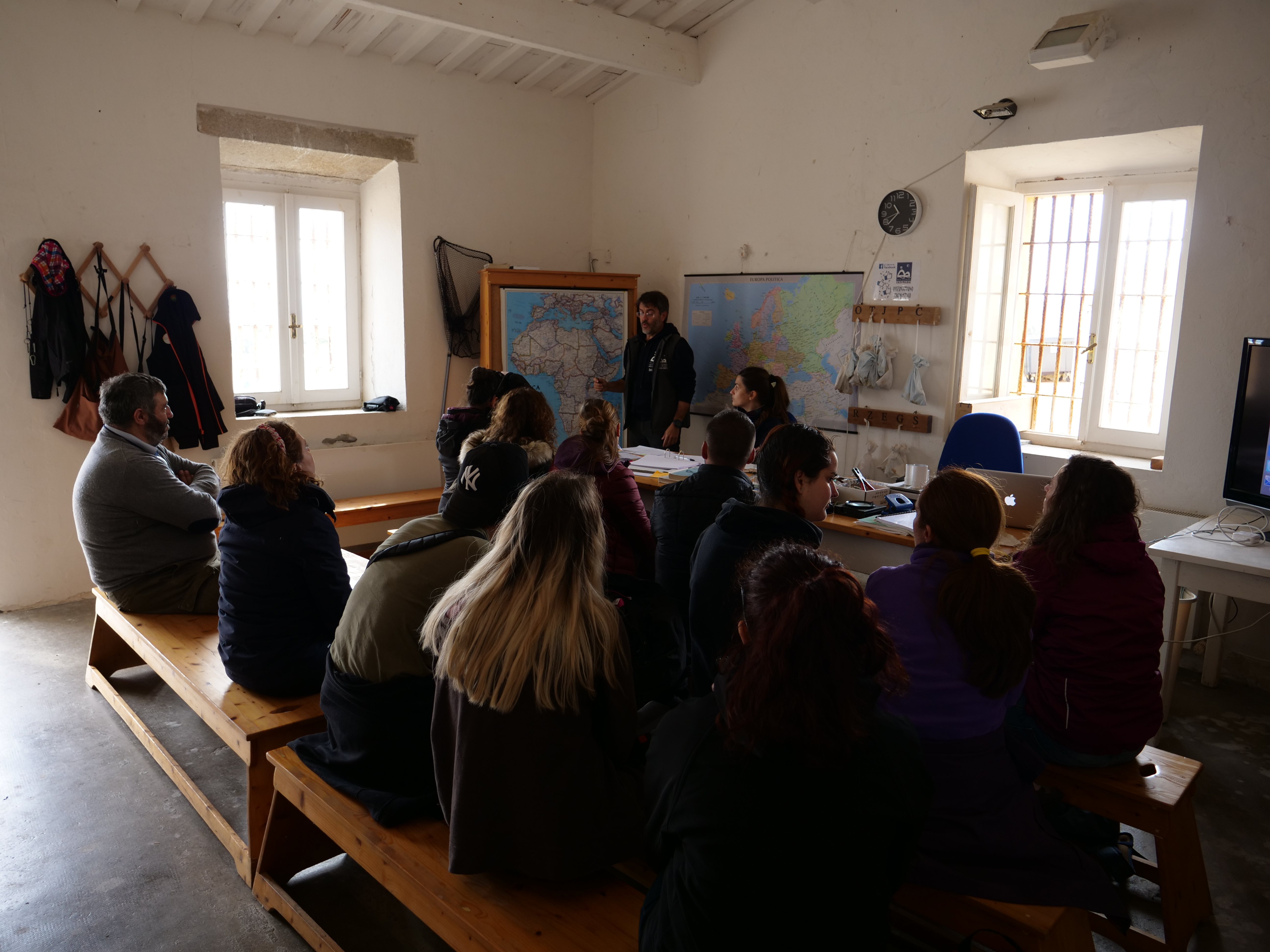Studenti del corso di laurea magistrale in Wildlife Management a lezione