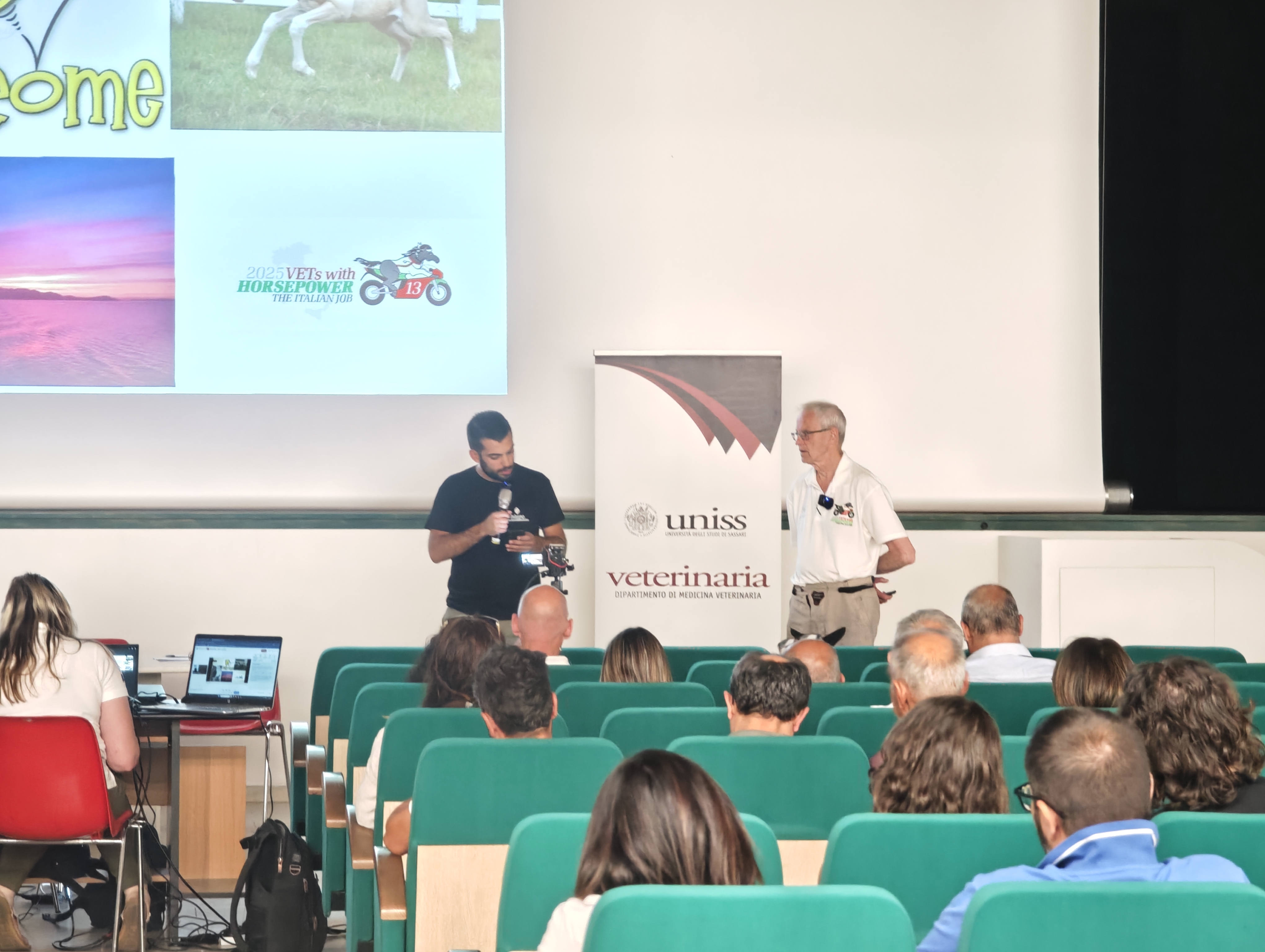 Un momento del seminario tenuto dai Vets with Horsepower