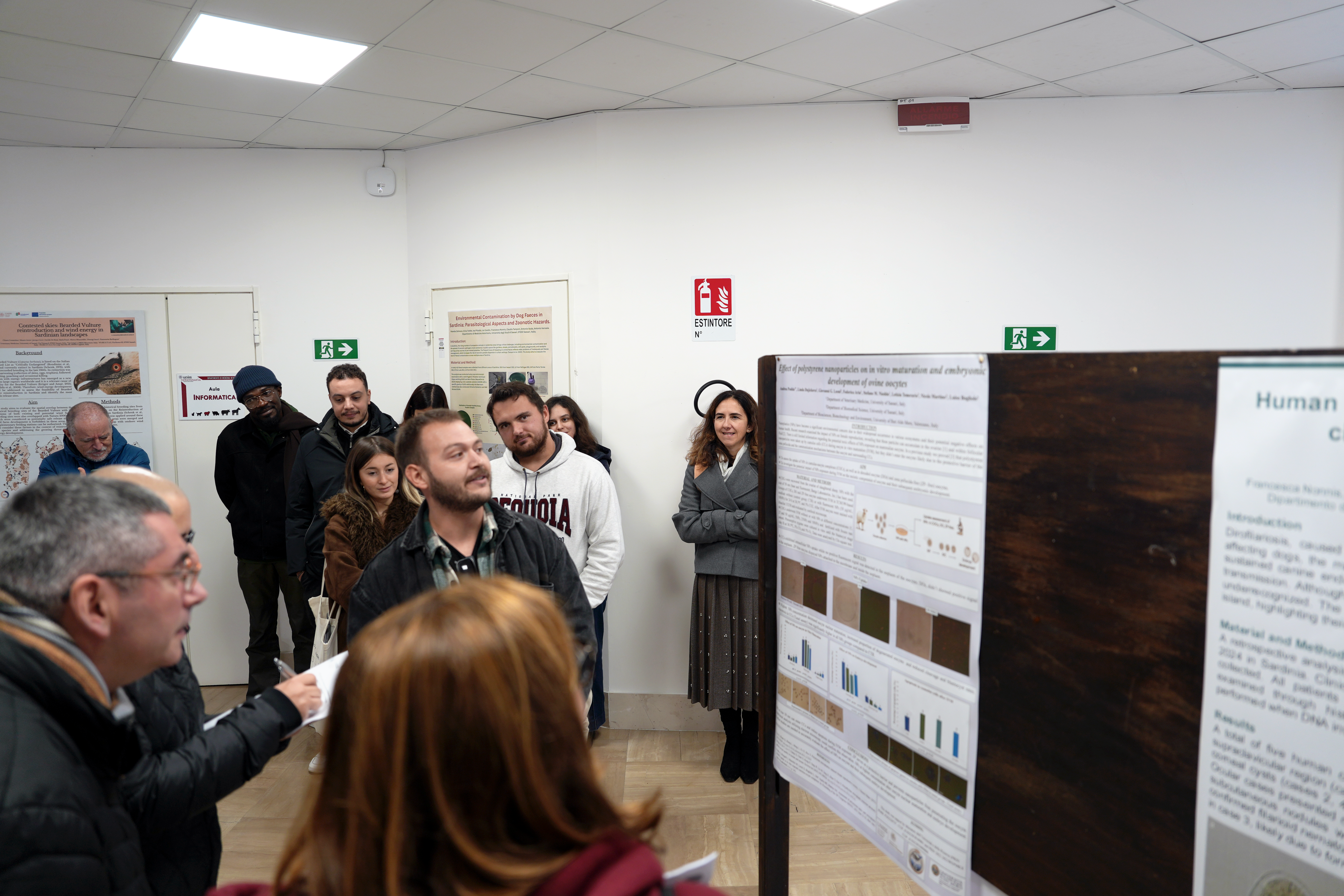 Momento della presentazione dei poster scientifici 