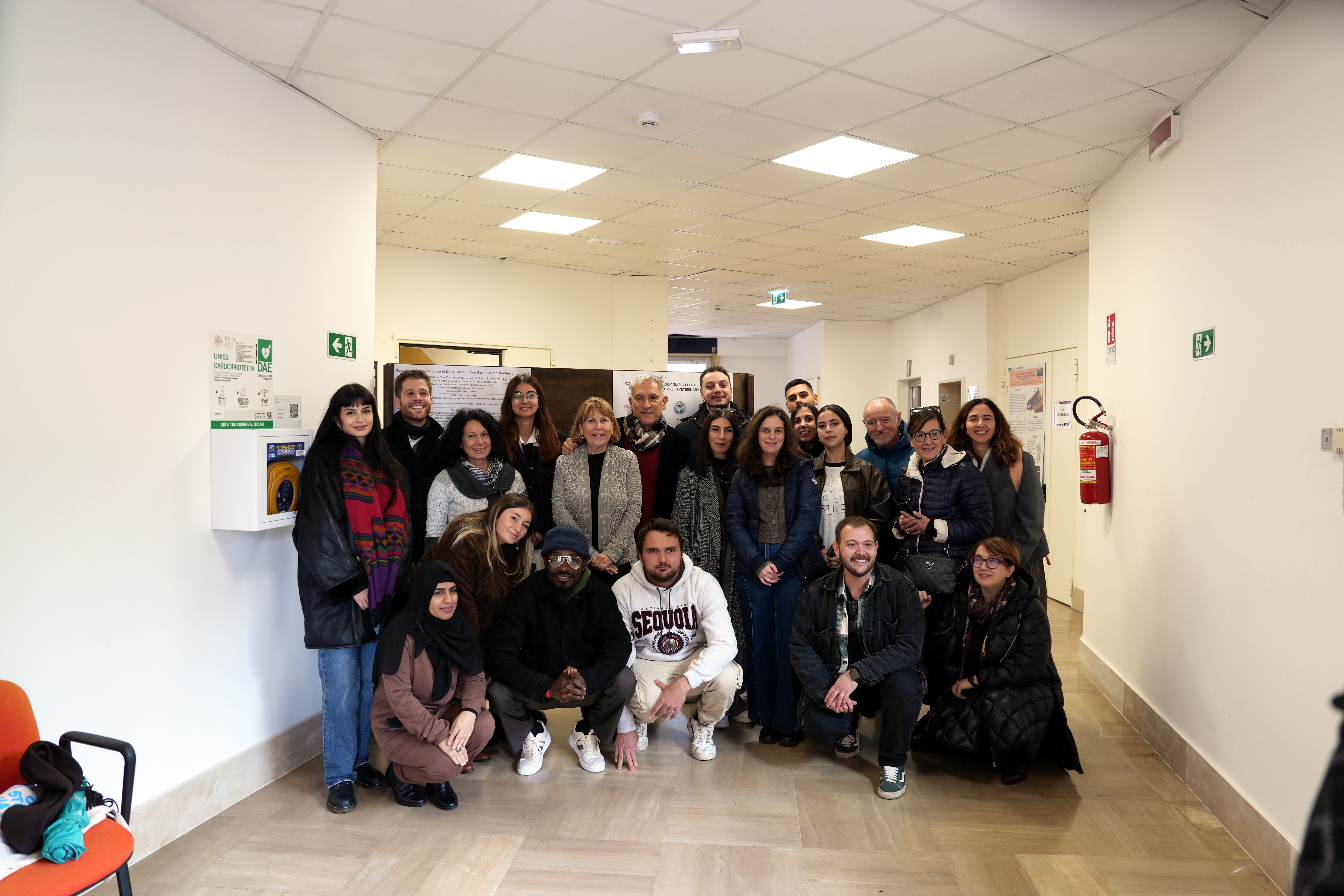 Foto di gruppo dei docenti e dei dottorandi/e