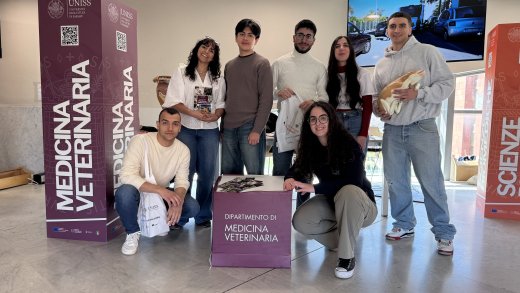 Studenti del Dipartimento di Medicina Veterinaria di Sassari durante le Giornate dell'Orientamento