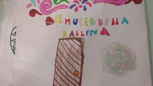 Elaborato creativo degli studenti della scuola primaria sul Museo della Balena del Dipartimento di Medicina Veterinaria.